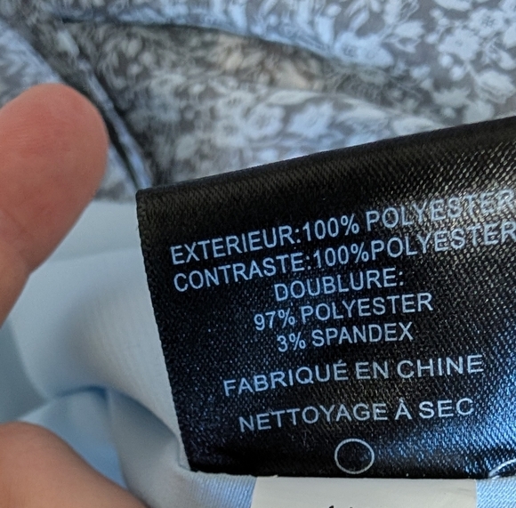 Anthropologie Sam Edelman Blue Gray floral Long Sleeve Dress Size 12 Chic Cute - Picture 11 of 11